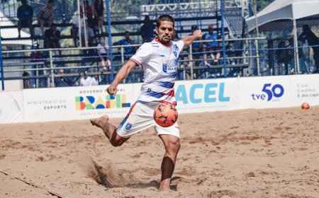 Vila Velha é a primeira equipe classificada no Estadual masculino de beach soccer 2024