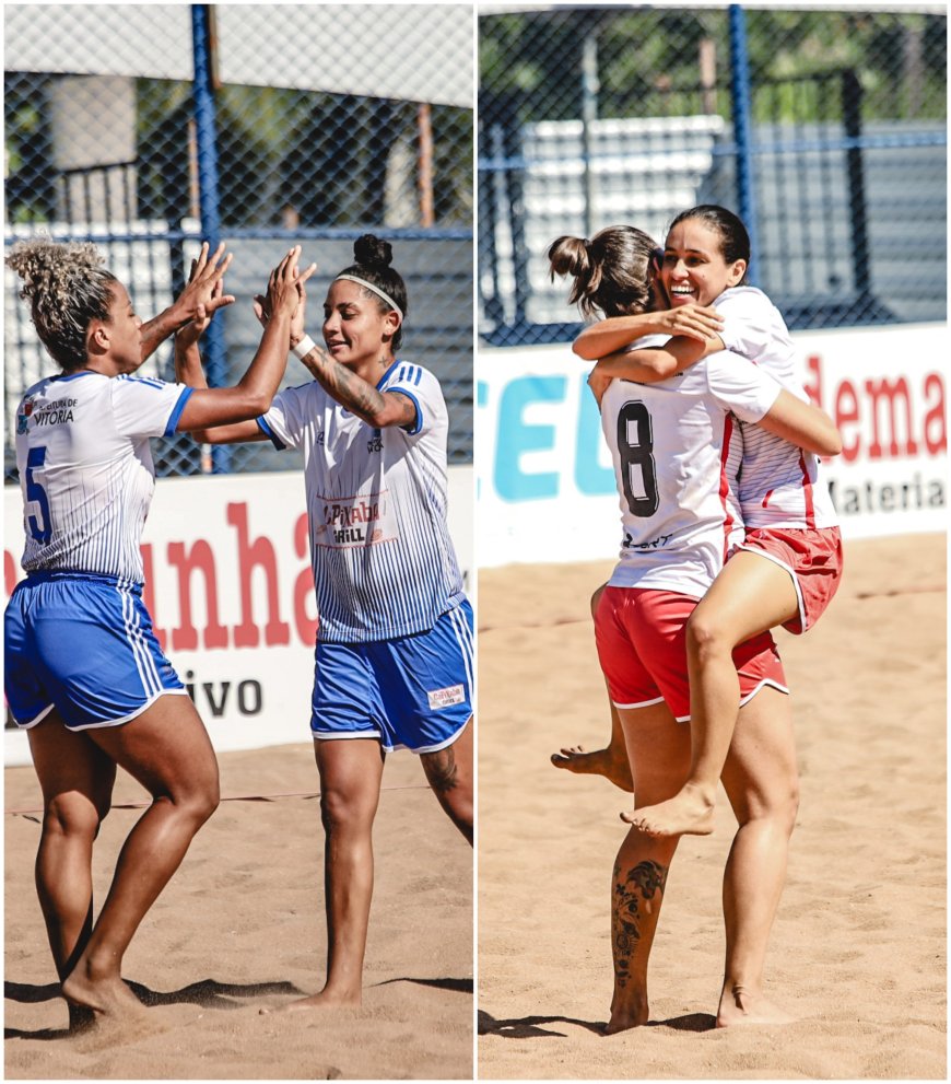 Vitória e Anchieta são os finalistas do Estadual Feminino de beach soccer 2024