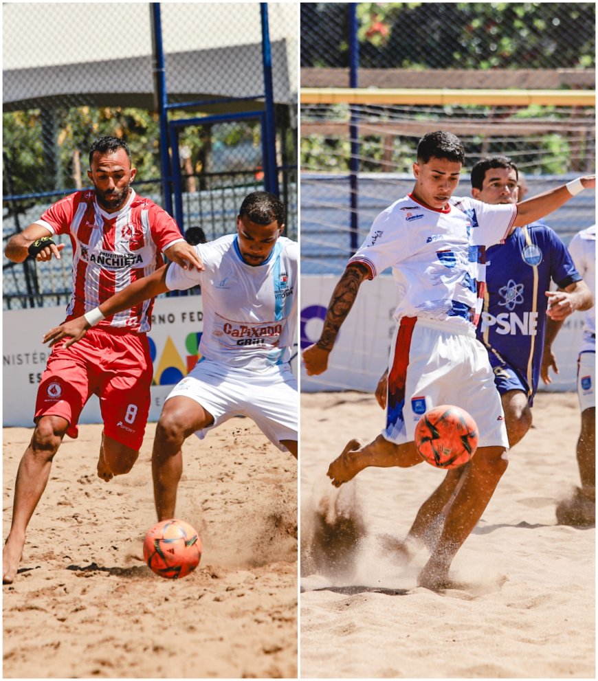 Anchieta e Vila Velha fazem a grande final do Estadual Masculino de beach soccer 2024