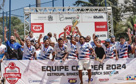 Nos pênaltis, Vila Velha vence Anchieta e fatura o bi do Estadual Masculino de beach soccer 2024