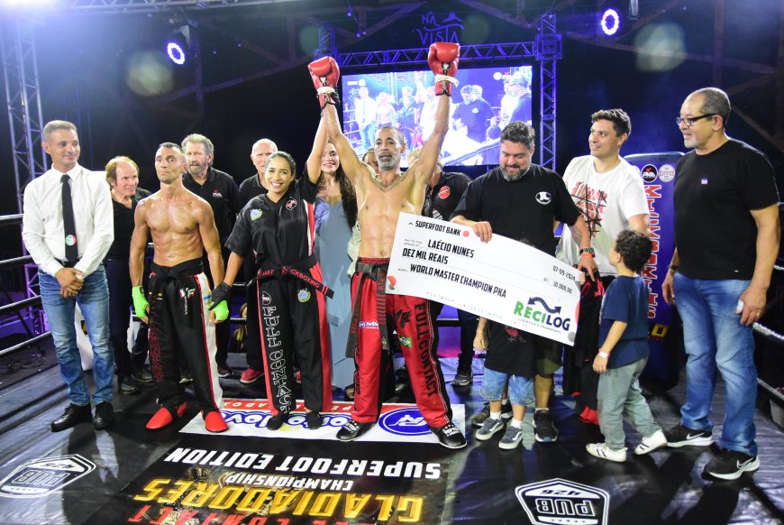 Laécio Nunes vence italiano, conquista título mundial de kickboxing e aposenta invicto