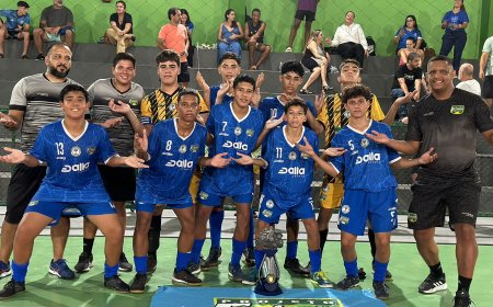 Projeto Futuro Certo é tricampeão capixaba de futsal, na categoria sub-14