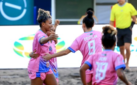 São Pedro goleia americanas e encaminha classificação na Libertadores de beach soccer