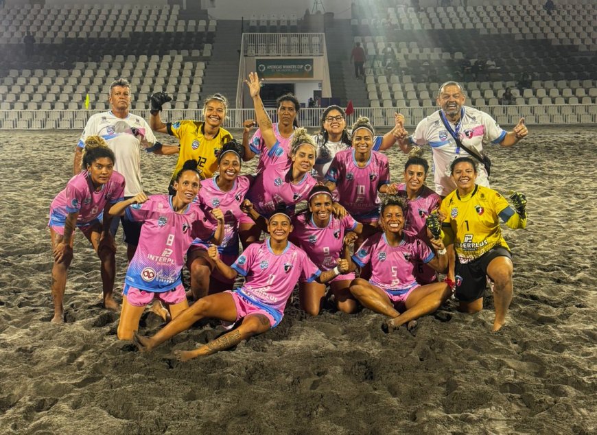 São Pedro vence nas semifinais e é finalista da Americas Winners Cup de beach soccer