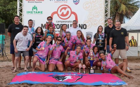 São Pedro bate o Estadual e fatura o penta do Metropolitano de beach soccer feminino