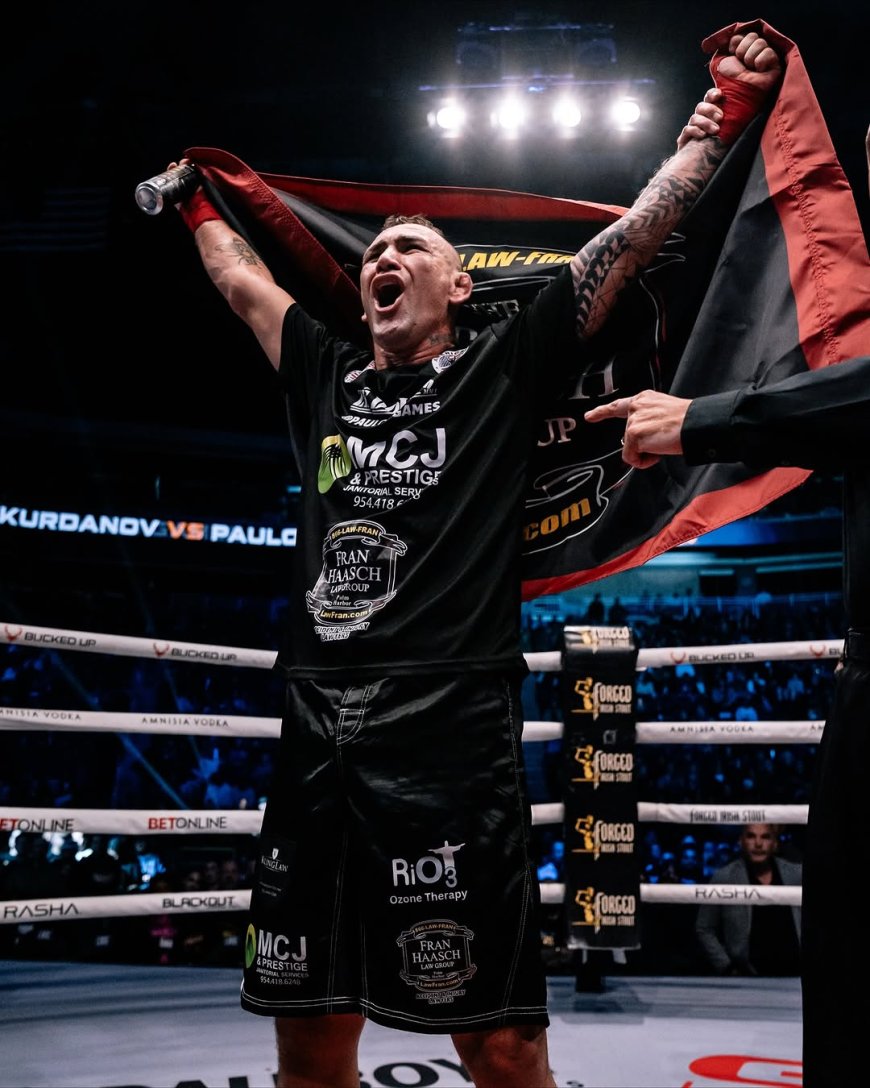 Capixaba Paulo “Zé Doido” Machado vence por nocaute técnico no BKFC 84, na Califórnia